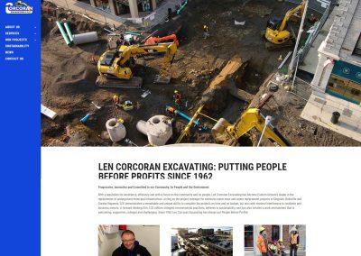 Len Core Excavation Website